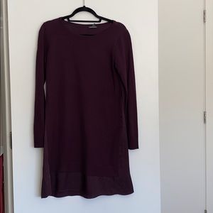 Club MonacoL sweater dress with silk finishing